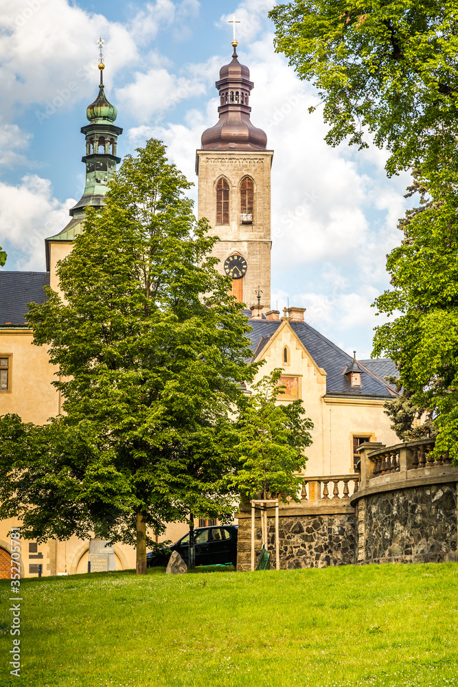 Royal palace from the 15th century in the center of Kutna Hora, UNESCO World Heritage Site, Czech Republic