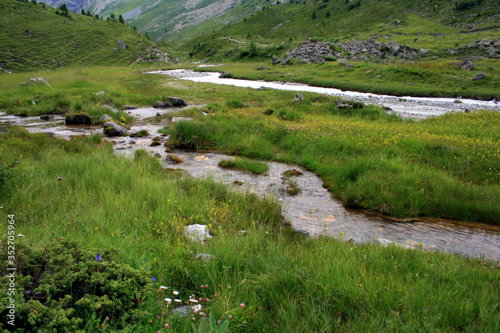 Ruisseau dans les Alpes