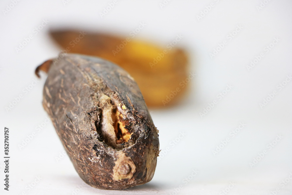 rotten banana white background rotten banana white background