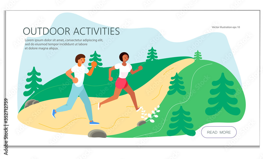 Summer outdoor activity marathon website
