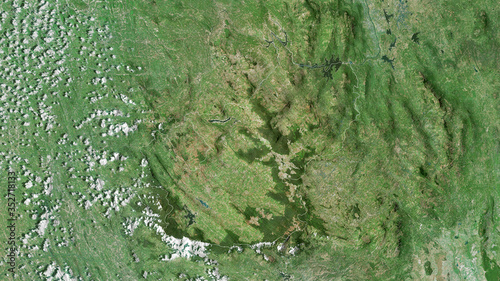 Nuwara Eliya, Sri Lanka - outlined. Satellite