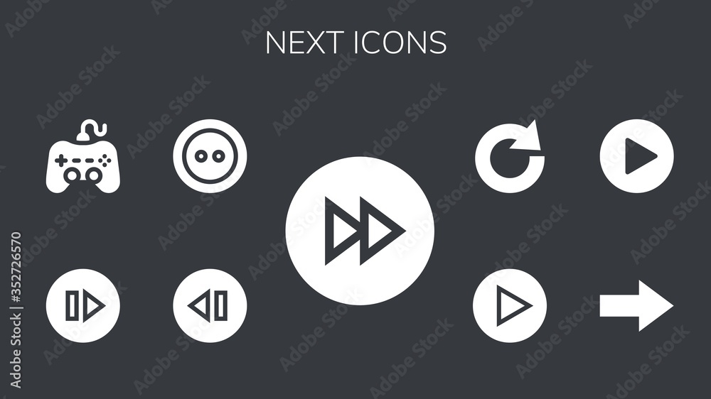 next icon set next icon set