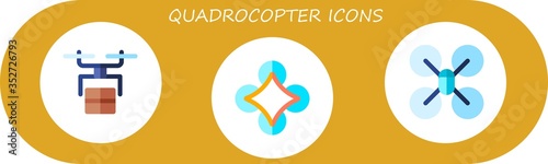 quadrocopter icon set