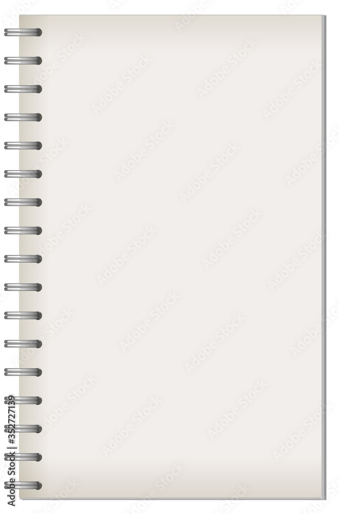 Blank notebook template background Blank notebook template background
