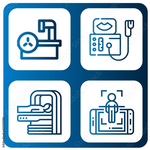 Set of imaging icons