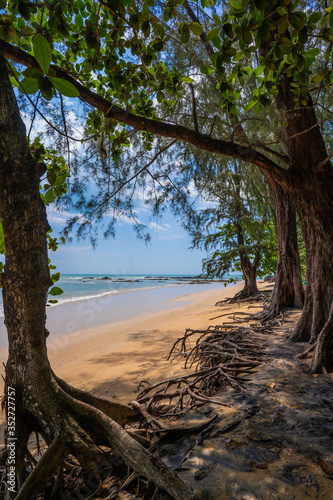 Fototapeta Naklejka Na Ścianę i Meble -  no people on Nang Thong Beach in Khaolak