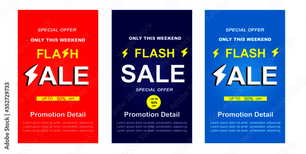 Templates collection for sales promos, mega sale, big sale and promo discount packs.