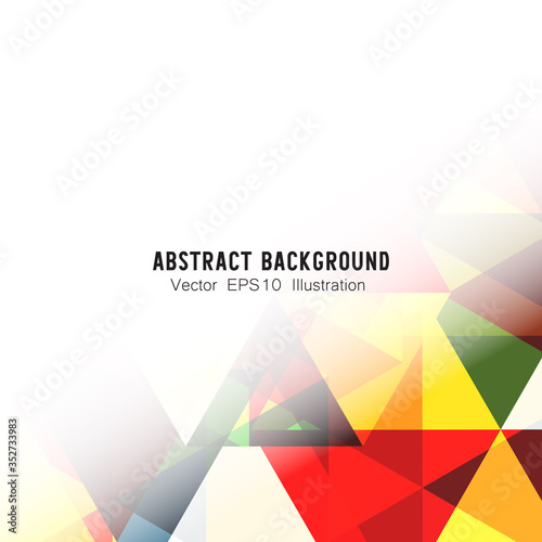 Abstract geometric or isometric polygon or low poly vector technology business concept background.