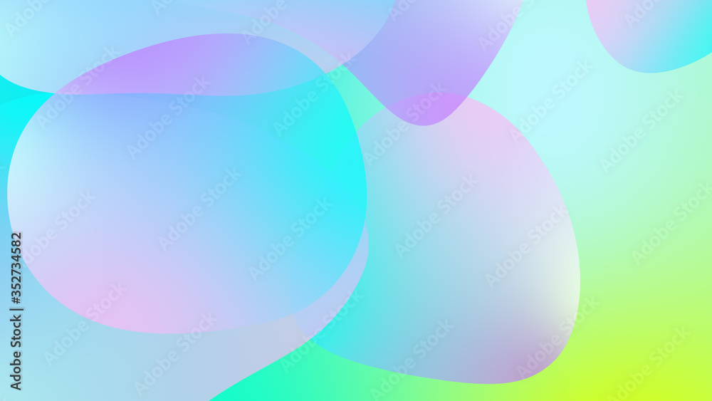Obraz premium Abstract gradient geometric background. Fluid shapes and colorful graphic design.