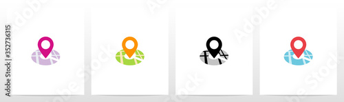 Location Pin On Letter Logo Design C