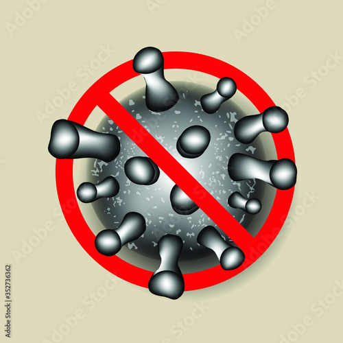 Illustrations concept of coronavirus COVID-19, New official name for Coronavirus disease named COVID-19