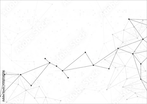 vector polygon background abstract technology communication data Science