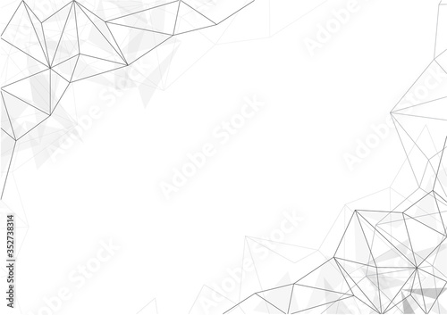 vector polygon background abstract technology communication data Science