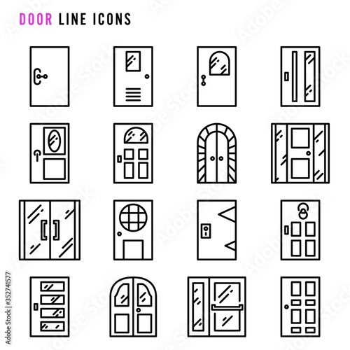 Door line icons