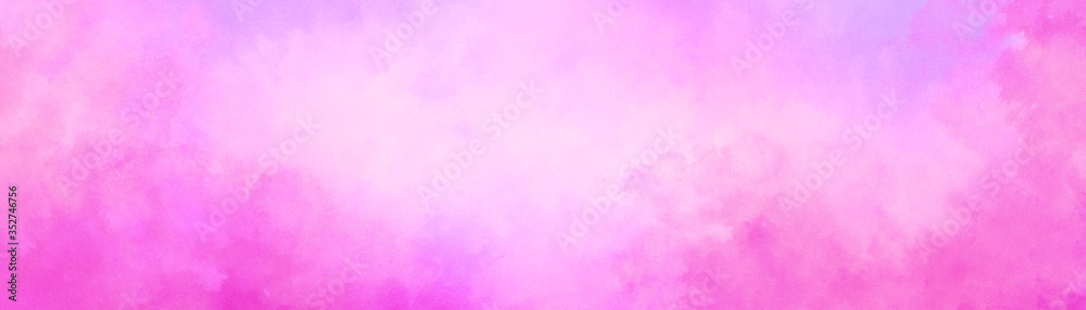 pink watercolor background with texture and abstract white center and cloudy painted border design