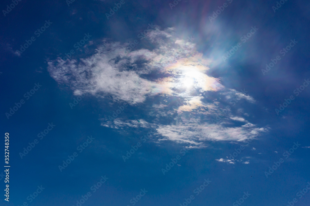 Obraz premium 真冬の空と雲(２月)