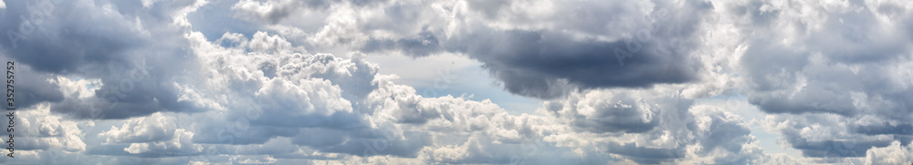 panorama of many white clouds in sky panorama of many white clouds in sky