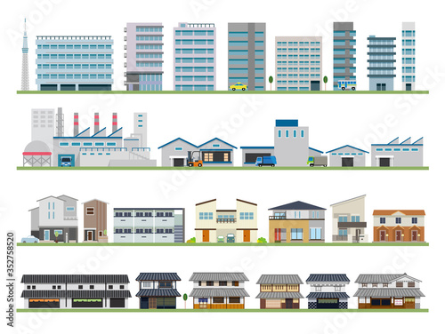 建物　ビル　工場　住宅　古民家