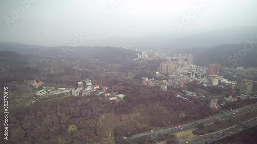 panoramic view of the taipei city