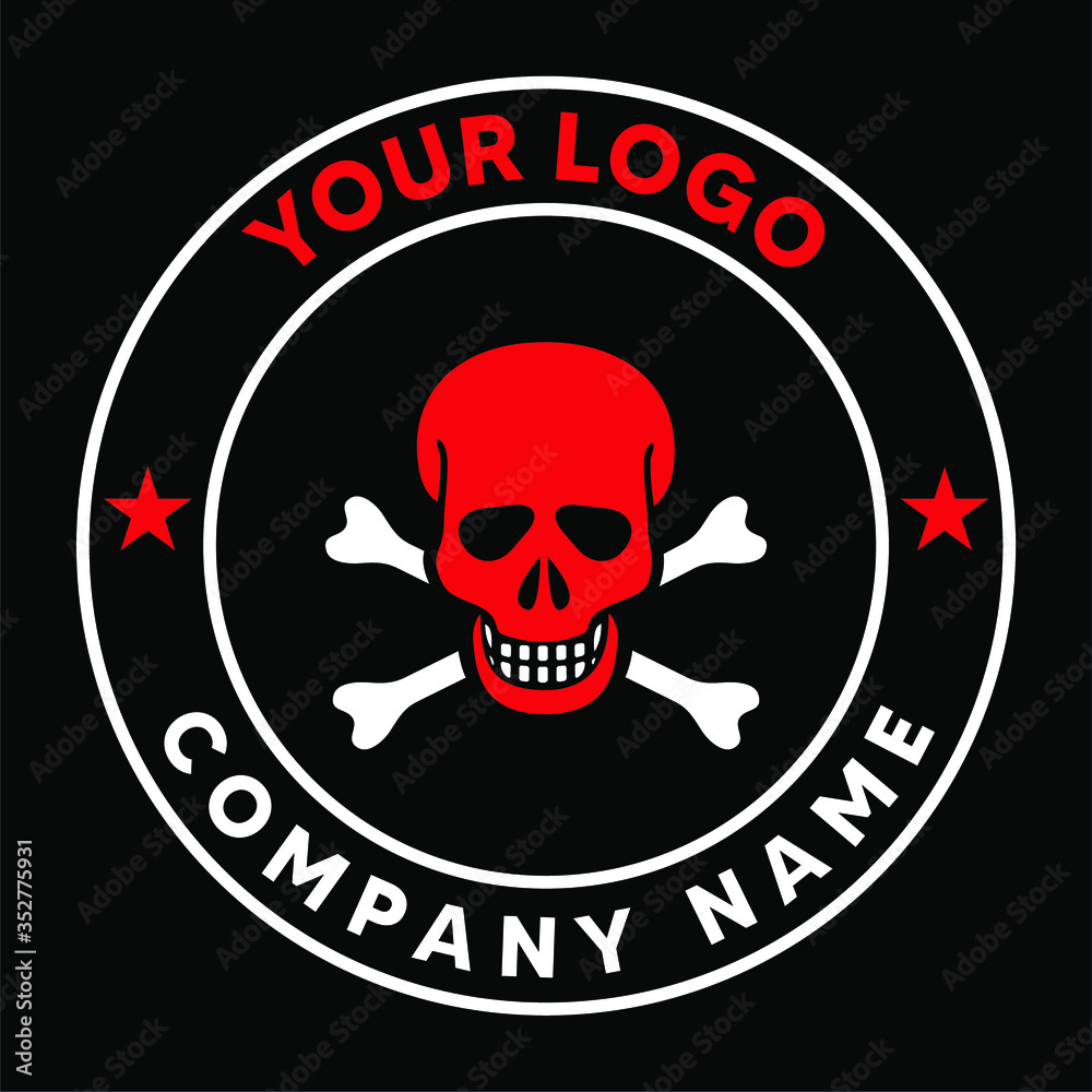 Fototapeta premium skull and crossbones icon