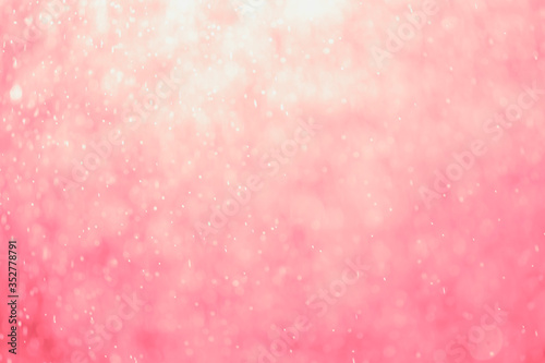 Glitter bokeh of light pink background.Abstract blurred light