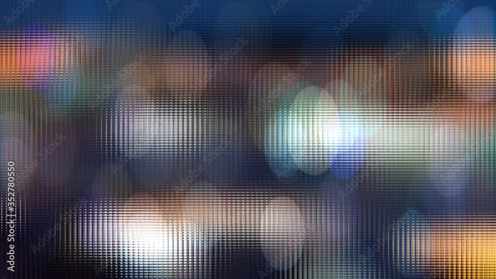 Abstract background with bokeh movement behind glass Abstract background with bokeh movement behind glass