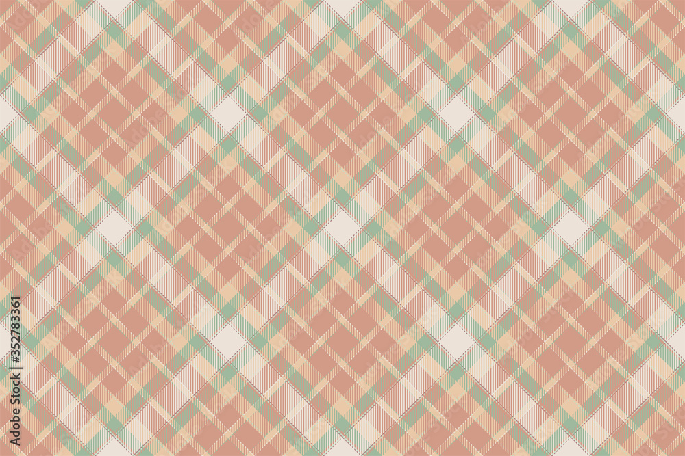 Tartan scotland seamless plaid pattern vector. Retro background fabric. Vintage check color square geometric texture.