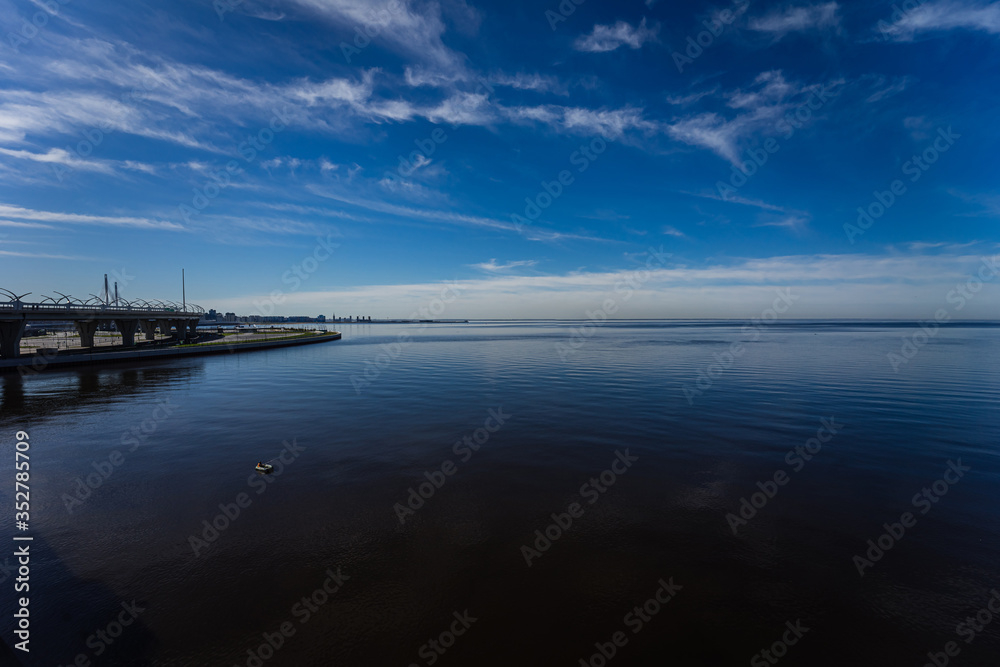  Magnificent landscape of the outskirts of St. Petersburg with views of the Gulf of Finland.