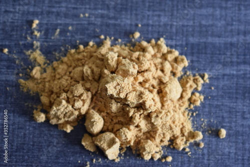 Red rosehip powder for smoothies - can be used as a background