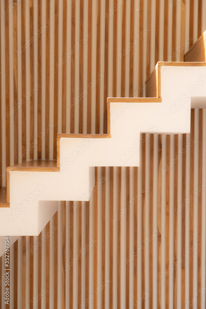 Obraz premium pattern of Wood stairs, interior design