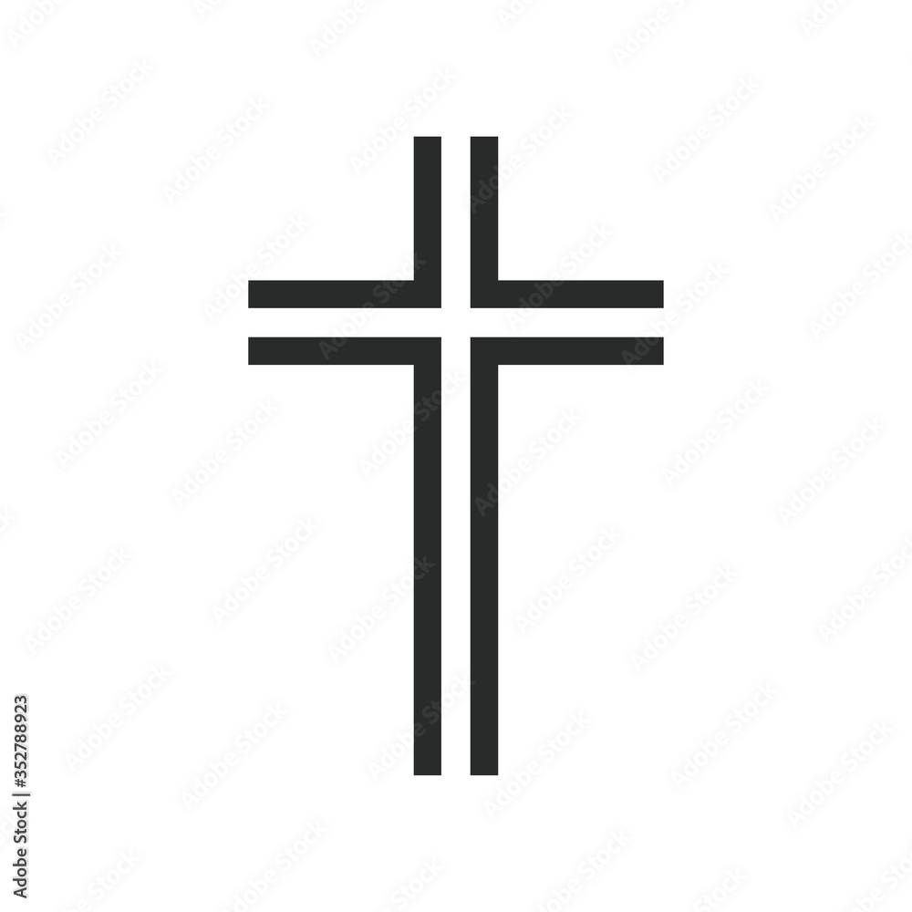 cross religious icon vector  design illustration