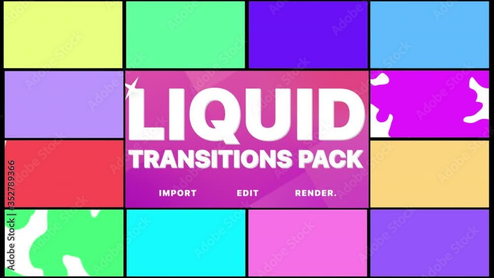 Liquid Motion Transition is a neat Motion Graphics Pack. Just drop it into your project. Alpha channel included. Works with any video edition software. More elements in our portfolio.