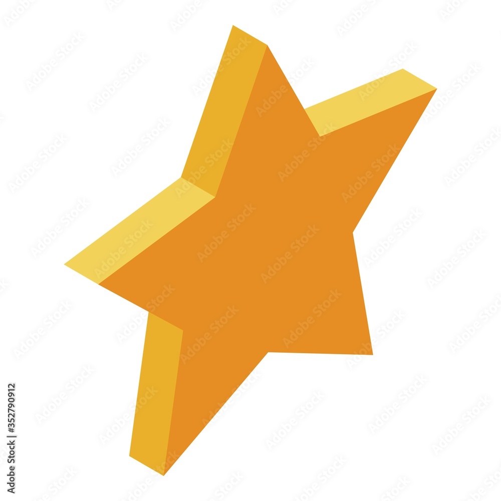 Star quest icon. Isometric of star quest vector icon for web design isolated on white background Star quest icon. Isometric of star quest vector icon for web design isolated on white background