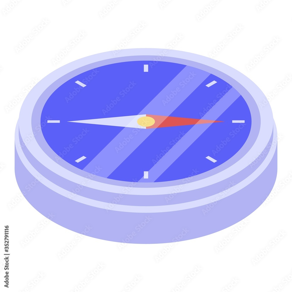 Quest compass icon. Isometric of quest compass vector icon for web design isolated on white background Quest compass icon. Isometric of quest compass vector icon for web design isolated on white background
