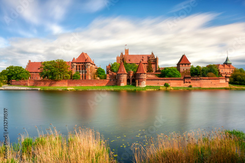 Castle at Malbork capital of the Teutonic Knights, the most powerful castle, Malbork, Poland, Europe