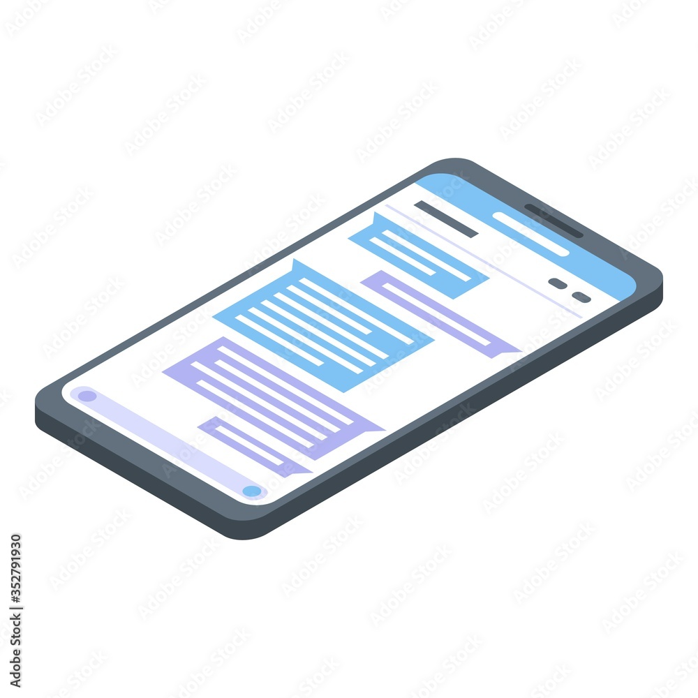 Art director smartphone icon. Isometric of art director smartphone vector icon for web design isolated on white background