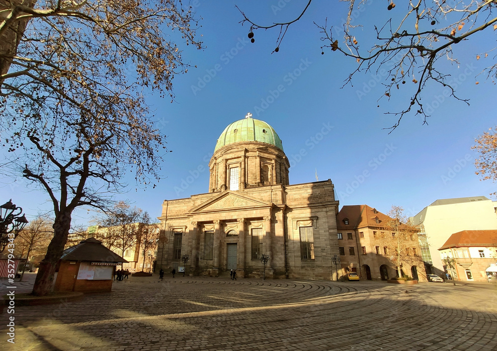 Church St. Elisabeth in the center of Nuremberg