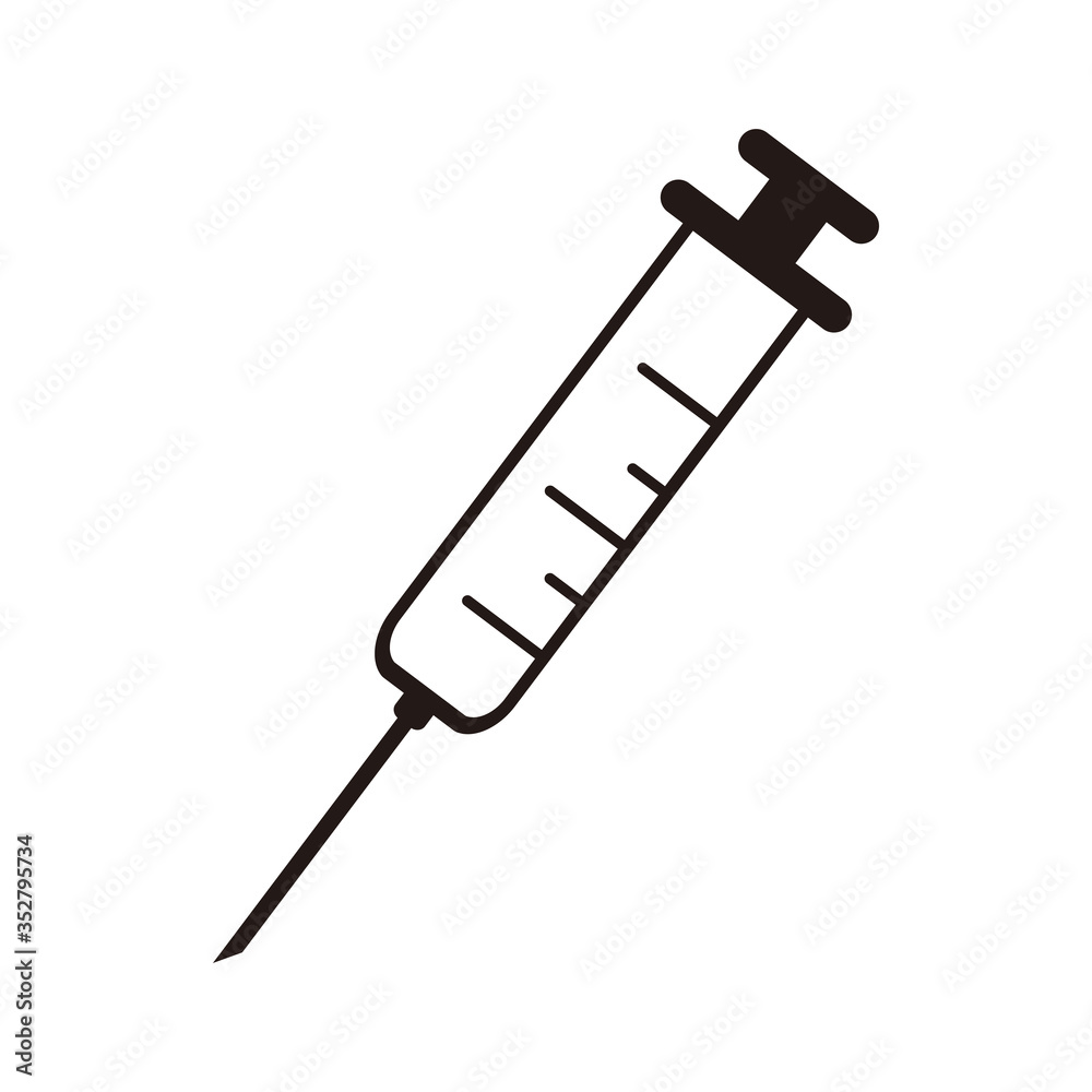 Syringe icon vector illustration sign Syringe icon vector illustration sign