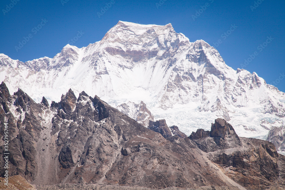 Beautiful mountain landscape in Himalaya. Nepal