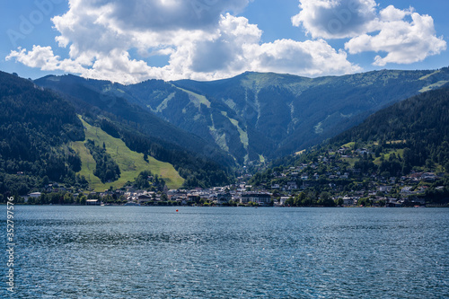 View of Zeller See and Surrounding Mountains, Austria © 80-20