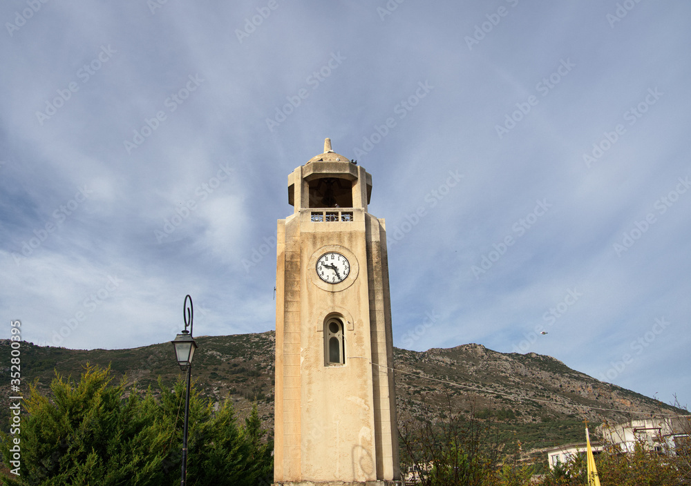 Greece Crete island Archanes clock tower