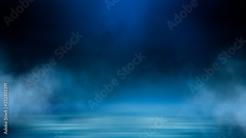 Wet asphalt, reflection of ...