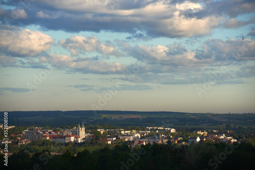 A panorama view of the small city