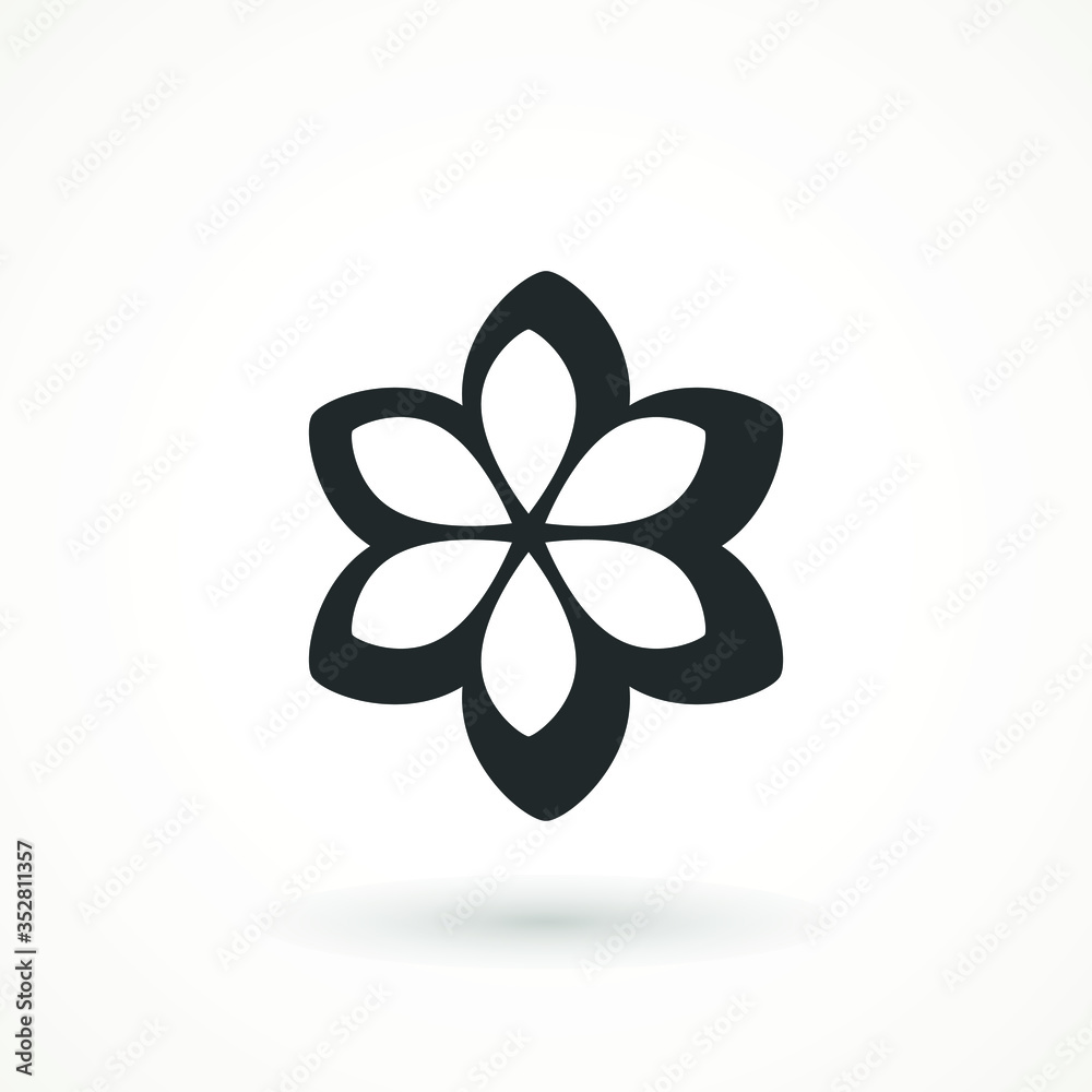 Flower Icon sign Spring symbol for your web site design, logo, app isolated on white background. Flower Icon sign Spring symbol for your web site design, logo, app isolated on white background.