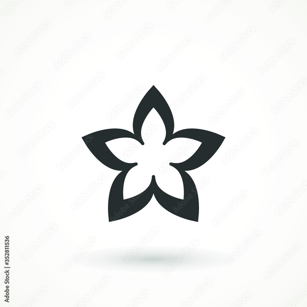 Flower Icon sign Spring symbol for your web site design, logo, app isolated on white background. Flower Icon sign Spring symbol for your web site design, logo, app isolated on white background.