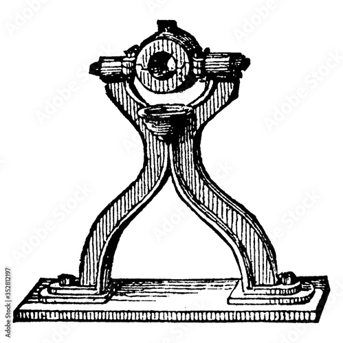 Floor Hanger, vintage illustration.