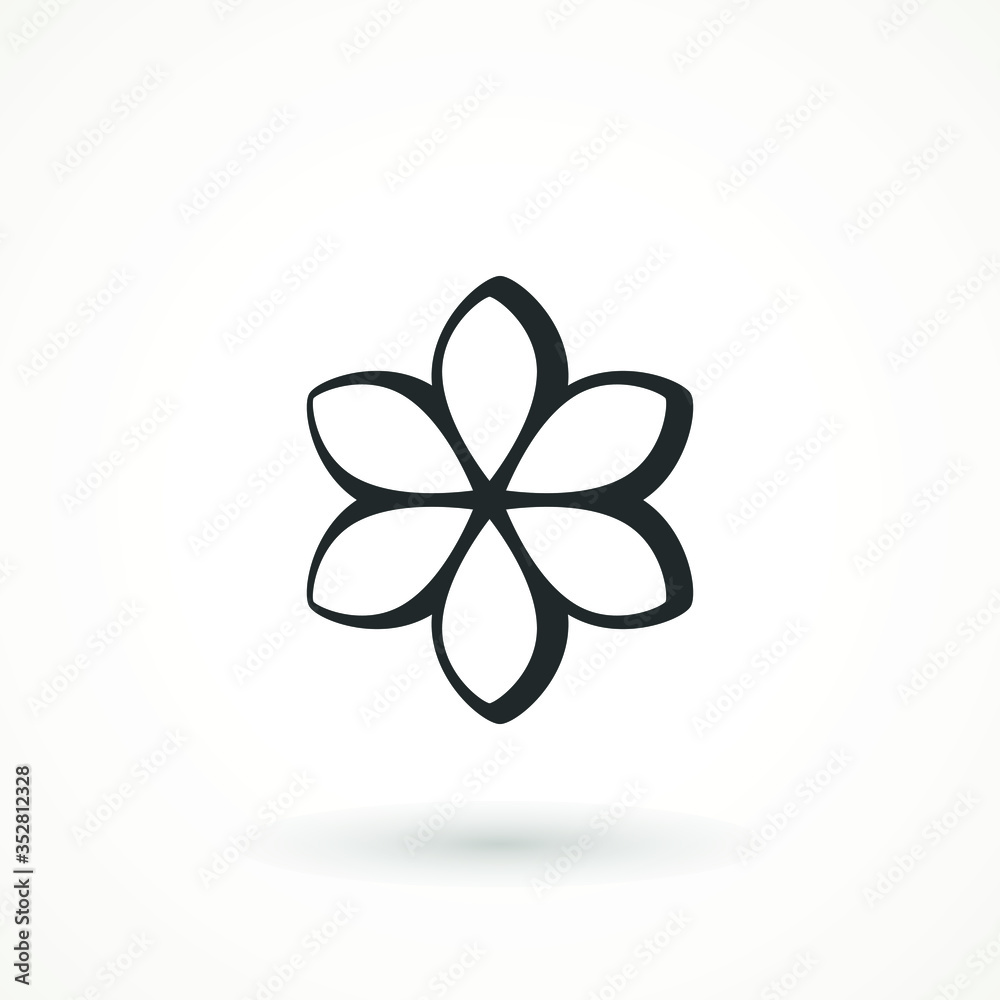 Flower Icon sign Spring symbol for your web site design, logo, app isolated on white background.