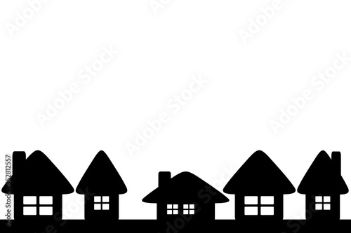 家の背景 長方形 モノトーン © ベルベットR
