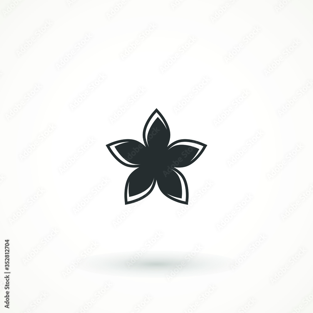 Flower Icon sign Spring symbol for your web site design, logo, app isolated on white background.