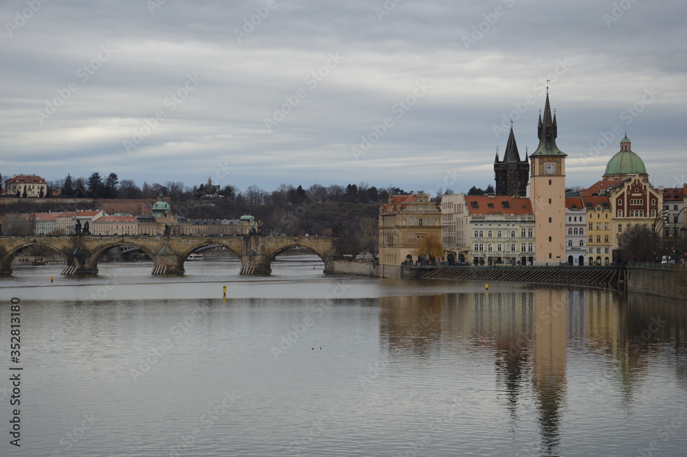 Obraz premium Moldau in Prag